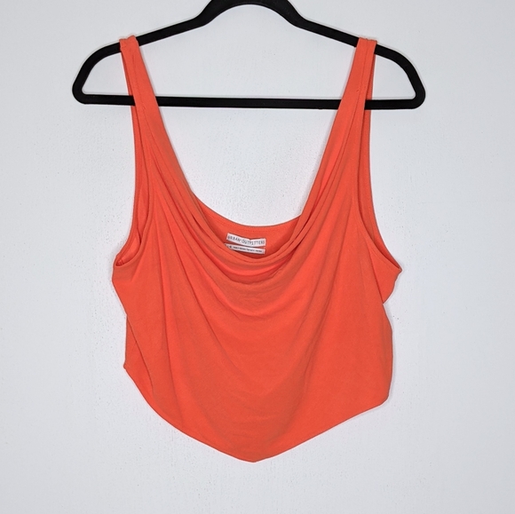 Urban Outfitters Tops - Urban Outfitters Cowl Neck Ribbed Tank Top Coral Large UO